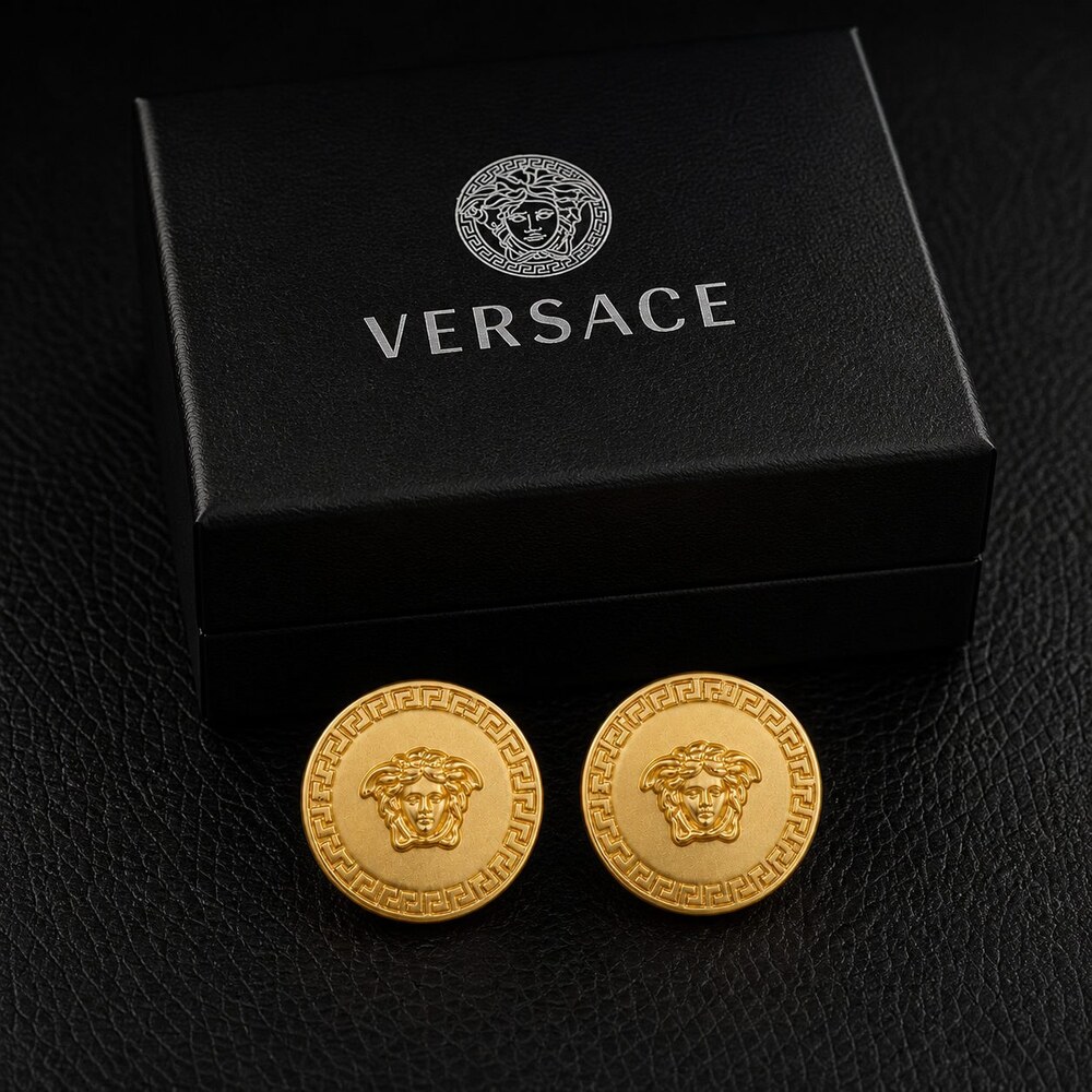 Versace Bold Statement Earrings Style 3 | New with Box - Picture 5 of 9
